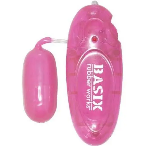 Waterproof Vibrating Basix Rubber Jelly Egg - Pink Waterproof Vibrating Basix Rubber Jelly Egg - Pink