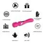 G Spot Vibrator Double-Head Vibrating Dildo with 7 Powerful Vibration 3 Thrusting Modes for Vagina Clitoris Anal Stimulation, Waterproof Rechargeable Wand Massager Sex Toy for Women and Couple