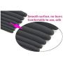 SENZHU Silicone Urethral Sounds Mushroom Head Black 35cm Super Long Chastity Urethral Dilators Urethral Sounds Penis Plug Stretching with Different Size (7Pcs)