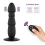 Rechargable Waterproof Huge anāl Plúg Toy Massager Remote Control Bùtt Toys for Male with Suction Cup