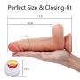 Realistic 360° Whirling Vibration Dildo, Adorime Ultra-Soft Flexible Vibrating Dildo with Wireless Remote, Adult Sex Vibrator Toys with Suction Cup for Women 7 Inch 