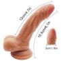 QiuQiuK Lifelike Suction Cup Tools for Women (6Inch A)