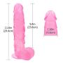 Lfcmf Ultra-Soft Realistic Toy with Suction Cup for Hands-Free Play,11.6 Inch (Color : Pink)