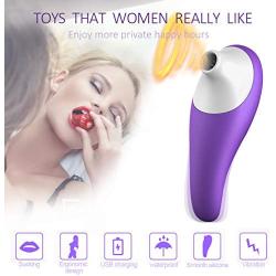 Clitor^ial Sucking Toys- Magic Wand Massager - Safe Medical Grade Silicone - Waterproof Massager - Mini Body Outdoor Travel for Easy Carry