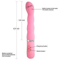 Wellwanted Powerful Magic Wand Massager Toy Cordless Massager for Women (Bowen-Pink)