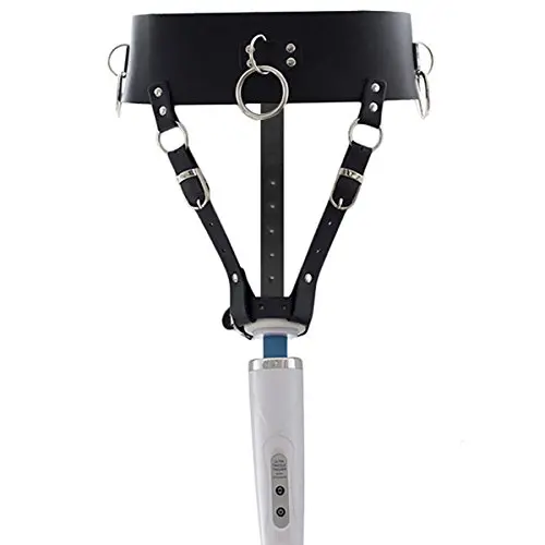 Strap-on Forced PU Leather Waist Belt Harness Holder (wand or vibrator not included) Strap-on Forced PU Leather Waist Belt Harness Holder (wand or vibrator not included)