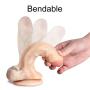 Realistic Dildo with Suction Cup, BEING FETISH Silicone Bendable 7.5 Inch G-Spot Dildo Premium Liquid Silicone Penis Dong Adult Sex Toy for Woman Female Masturbation Flesh Skin Body Safe