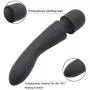 Portable Powerful Handheld Massage for Body Relaxation (Black) Portable Powerful Handheld Massage for Body Relaxation (Black)