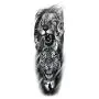 Leoars Extra Temporary Tattoo Black Tattoo Full Arm Sleeve Temporary Tattoo Stickers Body Atr for Man Women, 6-Sheet Leoars Extra Temporary Tattoo Black Tattoo Full Arm Sleeve Temporary Tattoo Stickers Body Atr for Man Women, 6-Sheet