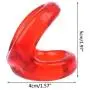 Aixia Double Rings Delay Ejaculation Mens Cock Rings (red) Aixia Double Rings Delay Ejaculation Mens Cock Rings (red)
