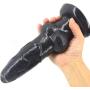 FST Silicon Animal Big Dildo Suction Animal Penis 8 Inch Dog Dildo for Anal Sex Vaginal Stimulator Realistic Dildo Novelties Sex Toy (Black)