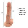InvincibleFun Waterproof Tool 7.87 Inch with Suction Cup Big Suction Reàl Feel Massager for Women Play Soft and Flexible Skin Touch Safe and Healthy Wand Massager Swell