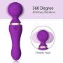 Handheld Wireless Waterproof Massager - 9 Frequency Modes - Deep Muscle Tissue For Muscle Fascia Release Pressure - Waterproof Home Sports Equipment (purple)