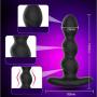 Electric Prostate/Anal Vibrators, 10 Modes Electric Stimulation/Estim Silicone Anal Plug, Torture Stimulator Device SM Sex Toys Butt Plug for Women Men Couples, USB-Rechargeable