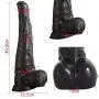 Mkxiaowei Giant Dildo, Realistic Dildo Penis Powerful Sucker, Very Flexible and Realistic Big Man Penis, Glans and Testicles, Real Penis Copy of The Penis, 40.5 cm