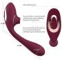 Cli^torial Sucking Toy for Women,10 Sucking Modes Tongue Vibrating Toy & Simulator with 10 Speed Vibration T-Shirt