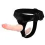 Double Strapon Harness Strap Ons Funny Toys for Lesbian Pants Strap on Strapless (Flesh)