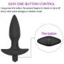 Qise Silicone Three Sizes Anal Plug Vibrator Adult Sex Toy for Masturbation (S)