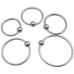 W-HELLO Stainless Steel Massager Ring Erection Enlarger Enhancer Rings Toy for Men