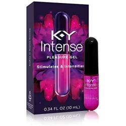 K-Y Intense Pleasure Gel Lubricant, 0.34 oz. (Pack of 2)