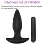 Qise Silicone Three Sizes Anal Plug Vibrator Adult Sex Toy for Masturbation (S)