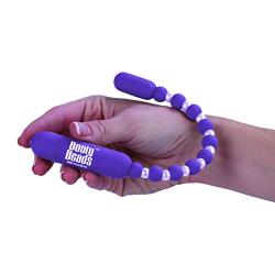 Pure Love Flexible Vibrating Anal Beads with 7 Functions, Purple Color, Adult Sex Toy