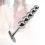 SZXXC Sex Toy - 5 Balls Metal Beads Anal Toy Stainless Steel Butt for Men and Women Sex Love Tools Deluxe Metal Bead Butt Plug Heavy Duty Anal Plug Bead Plug Stainless Steel Polished Plug Pleasure Wand Bum Bead Pleasure Massager Prostate Stimulator Fetish