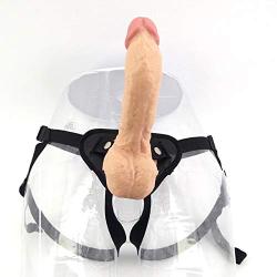 Hollow Strap on Plug Hollow Strap on Unisex Silicone Massager Extension Tools Men and Women - Flesh