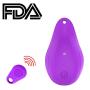 Wearable Personal Wireless Electric Massager,Cordless Remote Control,Waterproof Portable Mini Size，Powerful Frequency Massage for Neck Back Shoulder Body Muscle Relax-Purple