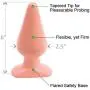 Classic Butt Plug Large 6 Inch Natural Classic Butt Plug Large 6 Inch Natural