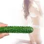 FST Crystal Cucumber Glass Dildo Pleasure Wand Anal Plug Sex Toy for Female Male Masturbation Couple