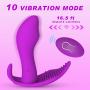 DDapen Hot Sale 10 Frequencey Women Butterfly Vibr and Ating Wearable USB Charged Six Toy for Women Thrusting Wireless Remote Control Butterfly Vib-e and Rator Toys,Privacy