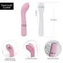 Pure Love Silicone G-Spot Vibrator Pink, Rechargeable and Multi Speed with Swarovski Crystal Button, Pretty Quilted Vibrator Pure Love Silicone G-Spot Vibrator Pink, Rechargeable and Multi Speed with Swarovski Crystal Button, Pretty Quilted Vibrator