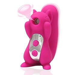 Mini but powerful cute squirrel massager - 10 kinds of naughty vibration mode and flirting sucking massage to help your girlfriend relax and relax.