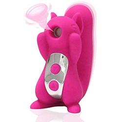 Small Squirrel Shape Massager - 10 Frequency Vibration and Sucking - Powerful and Quiet Sucking Toy - Suitable for Home, Office or Massage use.