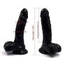 TTQQJJ Big Didos Dicks Lifelike Massagers Size Massager with Strong Suction Cup-Black-mobaidanche TTQQJJ Big Didos Dicks Lifelike Massagers Size Massager with Strong Suction Cup-Black-mobaidanche