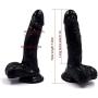 Full 7.5 Inch Huge Waterproof Tools Relax with Unattackable Suction Cup Good Pick Discreet Package - Black - Lianyaoshi1.1