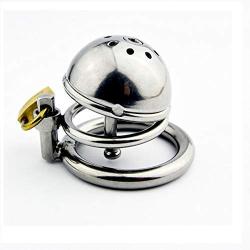 GKWJD-Chástí-ty Belt Cock Lock Male Metal Steel Equipment Hypoallergenic,Chasteness Device,Ergonomic Design,Men Briefs for Beginners - T-Shirt-199 (Size : 50mm)