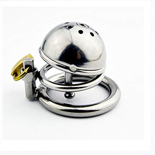 GKWJD-Chástí-ty Belt Cock Lock Male Metal Steel Equipment Hypoallergenic,Chasteness Device,Ergonomic Design,Men Briefs for Beginners - T-Shirt-199 (Size : 50mm)