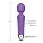 PhiloToys Woman Handheld Electric Body Wand Massager-8 Powerful Vibration Speeds & 20 Pattern-Personal Therapeutic Wandheld, for Back, Neck, Muscle Aches and Body Relaxing- USB Rechargeable PhiloToys Woman Handheld Electric Body Wand Massager-8 Powerful Vibration Speeds & 20 Pattern-Personal Therapeutic Wandheld, for Back, Neck, Muscle Aches and Body Relaxing- USB Rechargeable