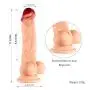 Alona Realistic Ultra-Soft Dildo, Dual-Layered 7 Inch Length Big Dilldó with Suction Cup for Hands-Free Play, Lifelike Penis for Vaginal G-spot and Anal Play Flesh Alona Realistic Ultra-Soft Dildo, Dual-Layered 7 Inch Length Big Dilldó with Suction Cup for Hands-Free Play, Lifelike Penis for Vaginal G-spot and Anal Play Flesh