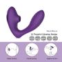 Female Wearable USB Charged Wireless Butterfly Suction Ví-b-ra-tórs Toys - Purple