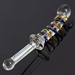 Medical-Grade Crystal Glass Huge Double Head Glass Stick for Women Men Back and All Over Body Deep Tissue Muscle Therapy