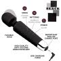 Wand Massager with 20 Vibration Modes, Rechargeable Wireless Compact,Waterproof, Neck Shoulder Back Body Massage, Sports Recovery & Muscle Aches