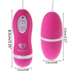 WEI EI Mini Waterprrof Silicone Remote Control gEg Vib C-Mssager for Women (Hot Pink)