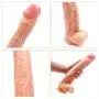 Realistic Lifelike Super Soft Silicone Waterpoof Hands-Free Massager for Female Male/All in One Sturdy Suction Cup suntimetime Realistic Lifelike Super Soft Silicone Waterpoof Hands-Free Massager for Female Male/All in One Sturdy Suction Cup suntimetime