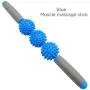 Muscle Roller Stick with 3 Ball Professional Grade Trigger - Massager Stick for Pain Relief Deep Tissue Muscle-Women Men Cellulite Blasting Remover Personal Massage for Back Leg Foot Neck