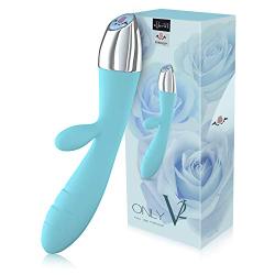 QWG Vibrator Personal Wand Massager Handheld, G Spot Massaging Wand Adult Sex Toy for Women, Clitoris Vagina Stimulator, Waterproof Rechargeable Dildo Vibrators with Dual Motors, 10 Vibration Modes