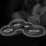 W-HELLO 2pcs Silicone Massager Ring Erection Enlarger Enhancer Rings Toys for Men Couples