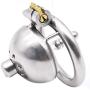 Chástí-ty Device, Cǒck Lock, Pěnǐs Lock Ring Men Hypoallergenic Stainless Steel Metal Chasteness Device Anti-Off T-Shirt Belt - 7 (Size : 40mm)